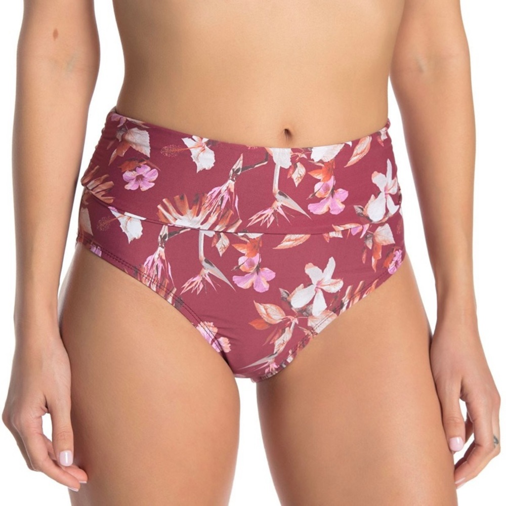 NWOT Athena Kailua High Waist Floral Bikini‎ Bottom 6